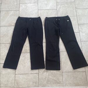 Bundle Set of 2 Black Athletic Sweatpants